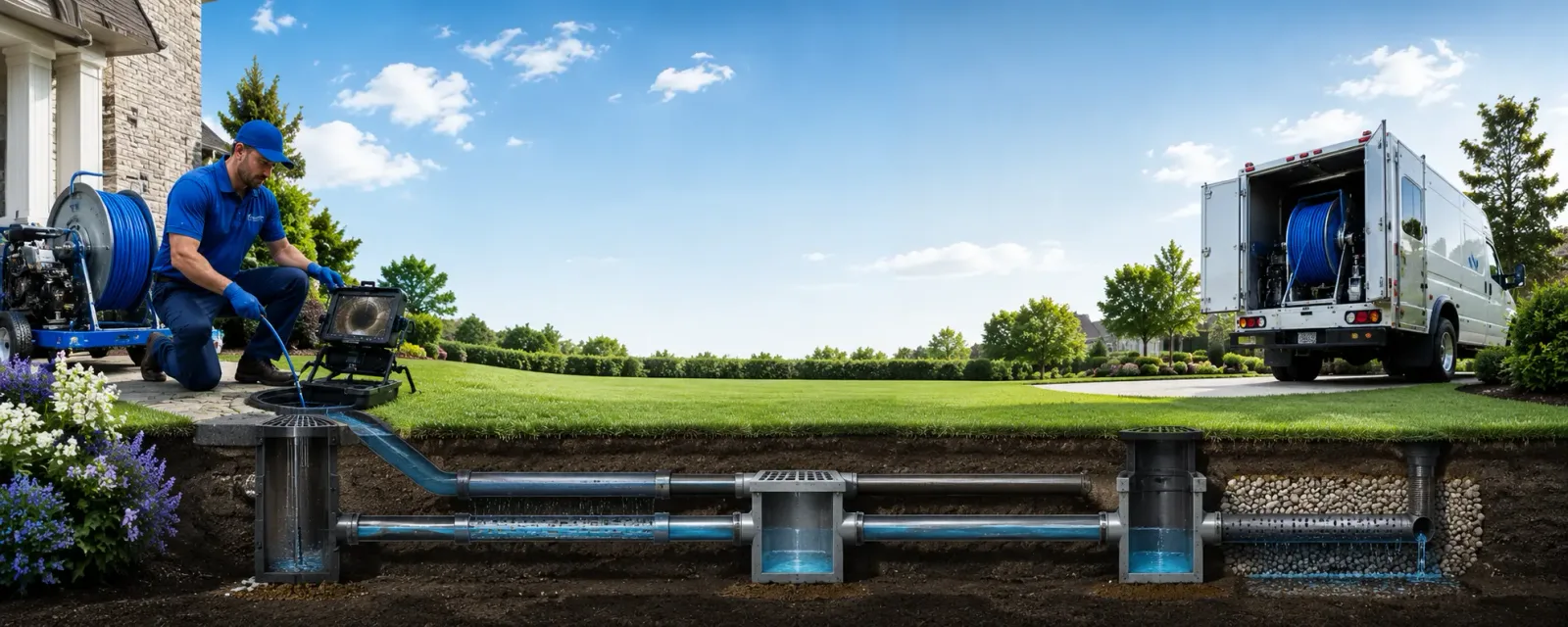 Outdoor drain cleaning information for Cleveland, MO